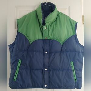 Vtg 70's Down Puffer Vest